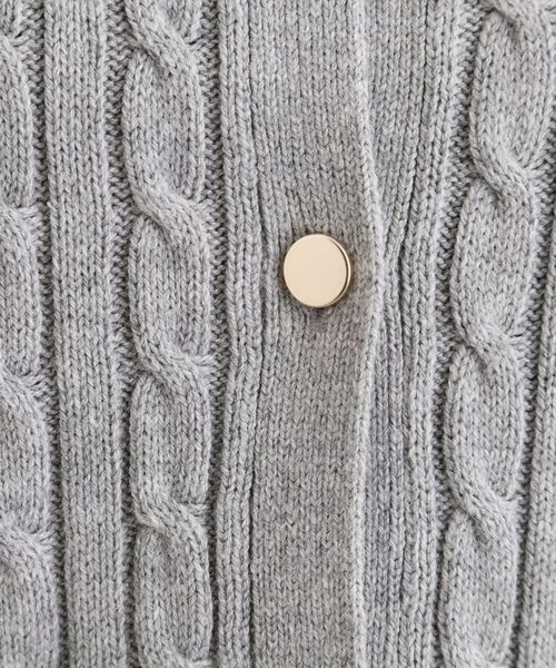 LAURA ASHLEY / ローラ アシュレイ カーディガン・ボレロ | 【洗える／同素材アイテムあり】ケーブル編み ニットカーディガン | 詳細8