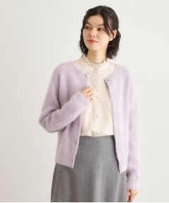LAURA ASHLEY / ローラ アシュレイ カーディガン・ボレロ | 【人気デザイン！アルパカ混／ビジュー付き】ニットカーディガン