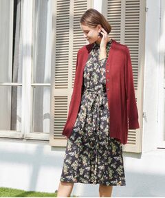 LAURA ASHLEY / ローラ アシュレイ ミニ丈・ひざ丈ワンピース | 【洗える／ジャージ素材／同柄アイテムあり】ベリーズ スペースド柄ワンピース