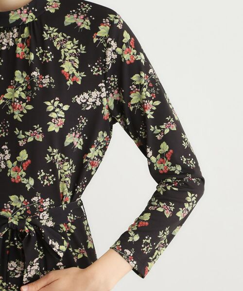 LAURA ASHLEY / ローラ アシュレイ ミニ丈・ひざ丈ワンピース | 【洗える/ジャージ素材/同柄アイテムあり】ベリーズ スペースド柄ワンピース | 詳細10