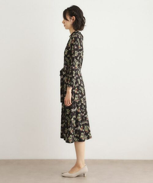 LAURA ASHLEY / ローラ アシュレイ ミニ丈・ひざ丈ワンピース | 【洗える/ジャージ素材/同柄アイテムあり】ベリーズ スペースド柄ワンピース | 詳細6