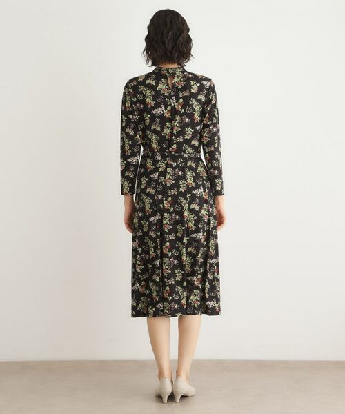 LAURA ASHLEY / ローラ アシュレイ ミニ丈・ひざ丈ワンピース | 【洗える/ジャージ素材/同柄アイテムあり】ベリーズ スペースド柄ワンピース | 詳細7