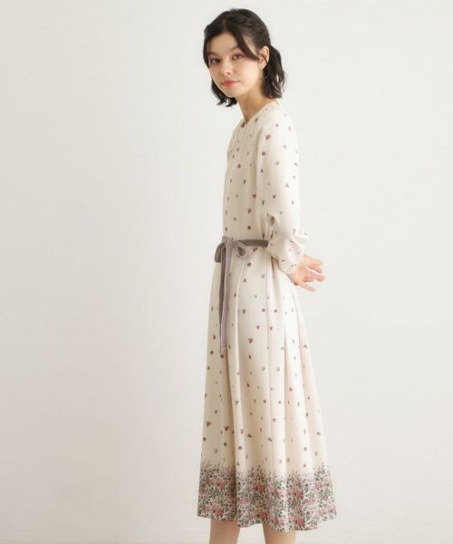 LAURA ASHLEY / ローラ アシュレイ ミニ丈・ひざ丈ワンピース | 【洗える／同柄アイテムあり】ライリー バタフライズ柄 ワンピース | 詳細1