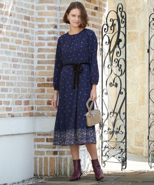 LAURA ASHLEY / ローラ アシュレイ ミニ丈・ひざ丈ワンピース | 【洗える／同柄アイテムあり】ライリー バタフライズ柄 ワンピース | 詳細19