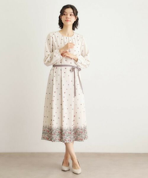 LAURA ASHLEY / ローラ アシュレイ ミニ丈・ひざ丈ワンピース | 【洗える／同柄アイテムあり】ライリー バタフライズ柄 ワンピース | 詳細2