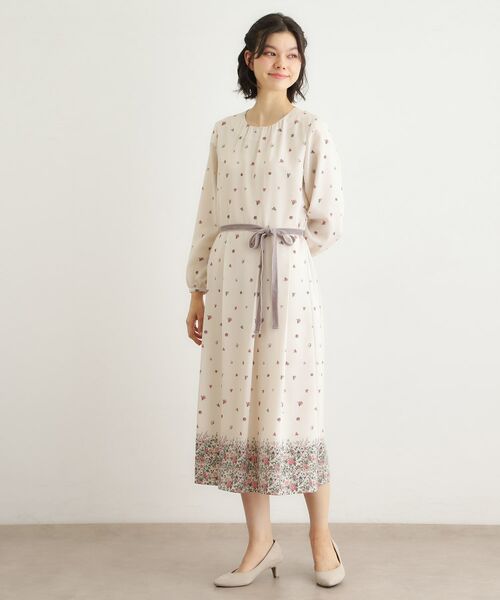 LAURA ASHLEY / ローラ アシュレイ ミニ丈・ひざ丈ワンピース | 【洗える／同柄アイテムあり】ライリー バタフライズ柄 ワンピース | 詳細3