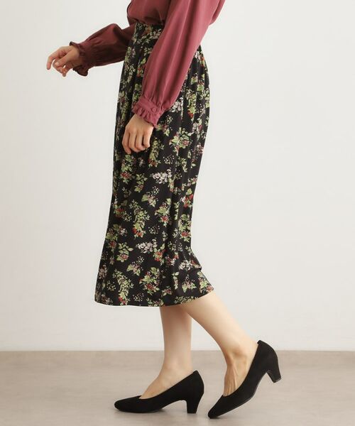 LAURA ASHLEY / ローラ アシュレイ スカート | 【洗える／ジャージ素材／同柄アイテムあり】ベリーズ スペースド柄スカート | 詳細1