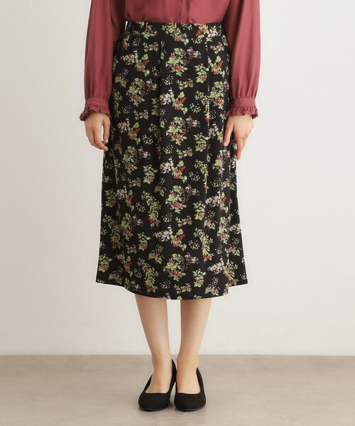 LAURA ASHLEY / ローラ アシュレイ スカート | 【洗える／ジャージ素材／同柄アイテムあり】ベリーズ スペースド柄スカート | 詳細5