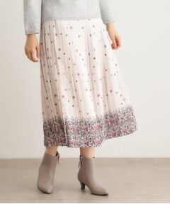 LAURA ASHLEY / ローラ アシュレイ ロング・マキシ丈スカート | 【洗える／同柄アイテムあり】ライリー バタフライズ柄 プリーツスカート