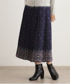 LAURA ASHLEY / ローラ アシュレイ ロング・マキシ丈スカート | 【洗える／同柄アイテムあり】ライリー バタフライズ柄 プリーツスカート