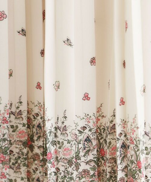 LAURA ASHLEY / ローラ アシュレイ ロング・マキシ丈スカート | 【洗える／同柄アイテムあり】ライリー バタフライズ柄 プリーツスカート | 詳細4