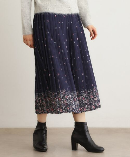 LAURA ASHLEY / ローラ アシュレイ ロング・マキシ丈スカート | 【洗える／同柄アイテムあり】ライリー バタフライズ柄 プリーツスカート | 詳細5