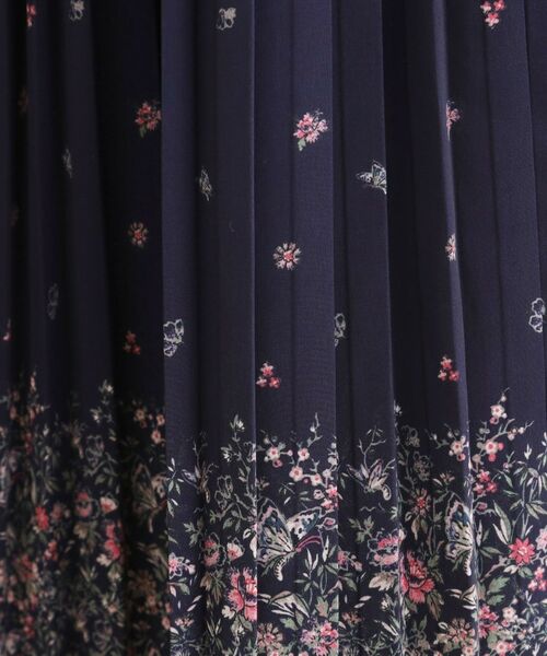 LAURA ASHLEY / ローラ アシュレイ ロング・マキシ丈スカート | 【洗える／同柄アイテムあり】ライリー バタフライズ柄 プリーツスカート | 詳細8