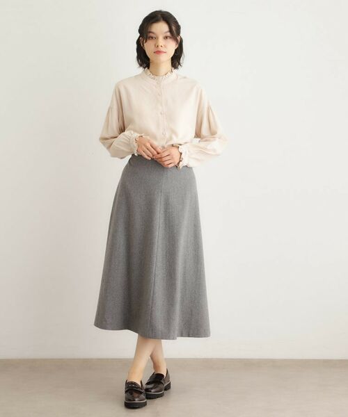 LAURA ASHLEY / ローラ アシュレイ ロング・マキシ丈スカート | 【ウール混】フレアスカート | 詳細6