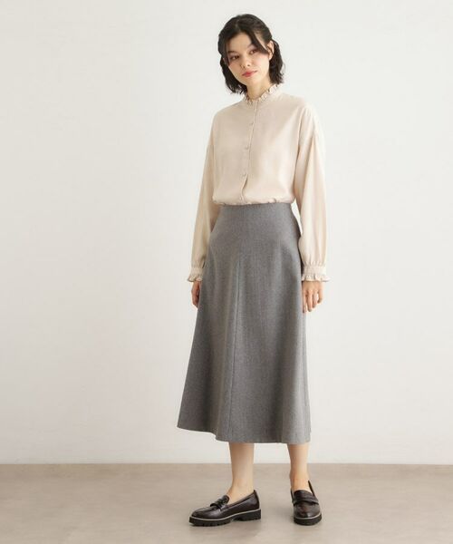 LAURA ASHLEY / ローラ アシュレイ ロング・マキシ丈スカート | 【ウール混】フレアスカート | 詳細7