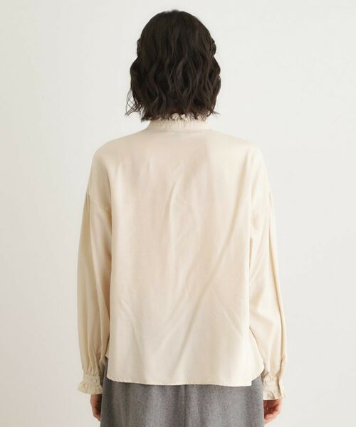 LAURA ASHLEY / ローラ アシュレイ シャツ・ブラウス | 【洗える／羽織に使える】セルロース フリルブラウス | 詳細11