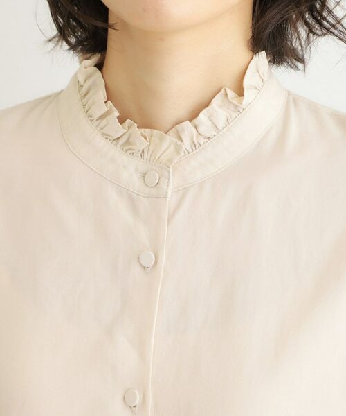 LAURA ASHLEY / ローラ アシュレイ シャツ・ブラウス | 【洗える／羽織に使える】セルロース フリルブラウス | 詳細12