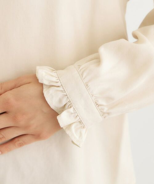 LAURA ASHLEY / ローラ アシュレイ シャツ・ブラウス | 【洗える／羽織に使える】セルロース フリルブラウス | 詳細14