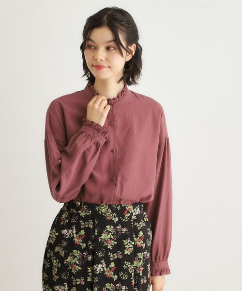 LAURA ASHLEY / ローラ アシュレイ シャツ・ブラウス | 【洗える／羽織に使える】セルロース フリルブラウス | 詳細5