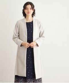LAURA ASHLEY / ローラ アシュレイ その他アウター | 【洗える／ウールレット】着流しロングコート