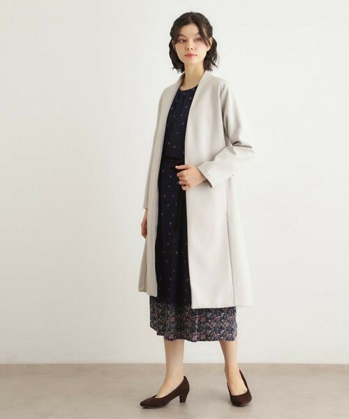 LAURA ASHLEY / ローラ アシュレイ その他アウター | 【洗える/ウールレット】着流しロングコート | 詳細2