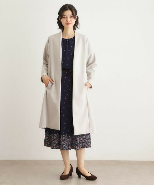 LAURA ASHLEY / ローラ アシュレイ その他アウター | 【洗える/ウールレット】着流しロングコート | 詳細3