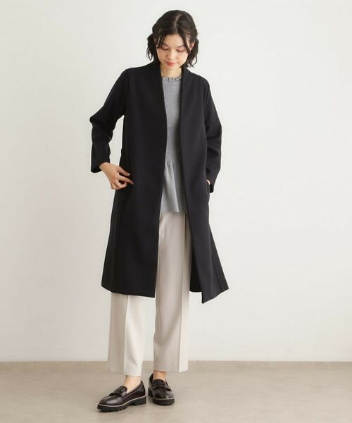 LAURA ASHLEY / ローラ アシュレイ その他アウター | 【洗える/ウールレット】着流しロングコート | 詳細6