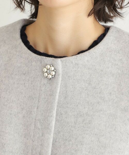 LAURA ASHLEY / ローラ アシュレイ その他アウター | 【ウール混/ビジューボタン】ミドル丈コート | 詳細12