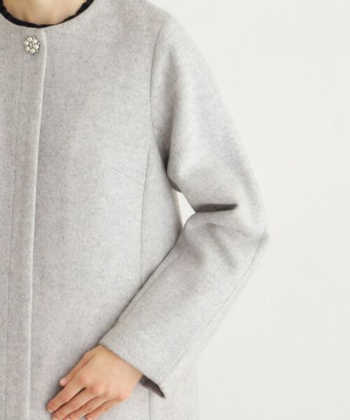 LAURA ASHLEY / ローラ アシュレイ その他アウター | 【ウール混/ビジューボタン】ミドル丈コート | 詳細13