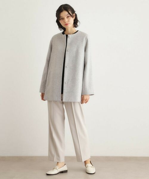 LAURA ASHLEY / ローラ アシュレイ その他アウター | 【ウール混/ビジューボタン】ミドル丈コート | 詳細2