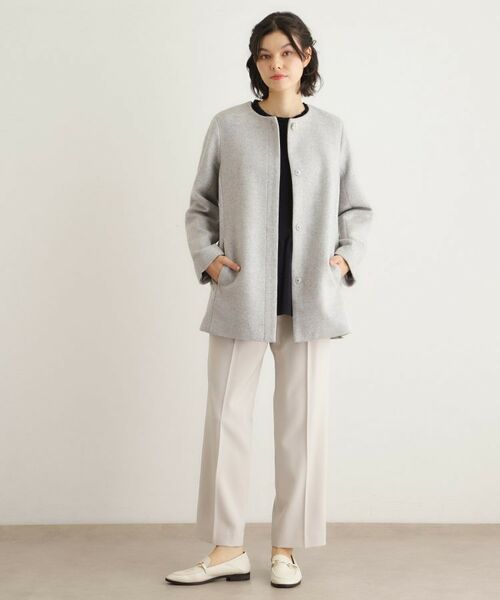 LAURA ASHLEY / ローラ アシュレイ その他アウター | 【ウール混/ビジューボタン】ミドル丈コート | 詳細3