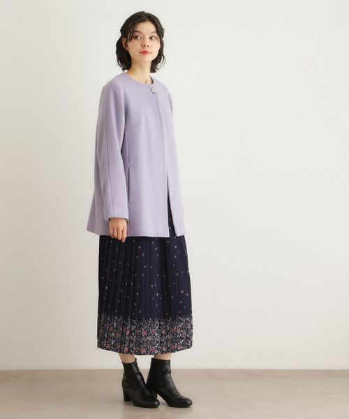 LAURA ASHLEY / ローラ アシュレイ その他アウター | 【ウール混/ビジューボタン】ミドル丈コート | 詳細7