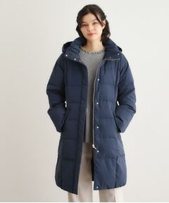 LAURA ASHLEY / ローラ アシュレイ ダウンジャケット・ベスト | 【ダウン使用／同柄アイテムあり】ライリー バタフライズ柄ロングダウンコート