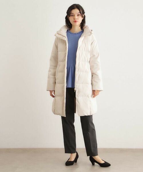 LAURA ASHLEY / ローラ アシュレイ ダウンジャケット・ベスト | 【ダウン使用/同柄アイテムあり】ライリー バタフライズ柄ロングダウンコート | 詳細3