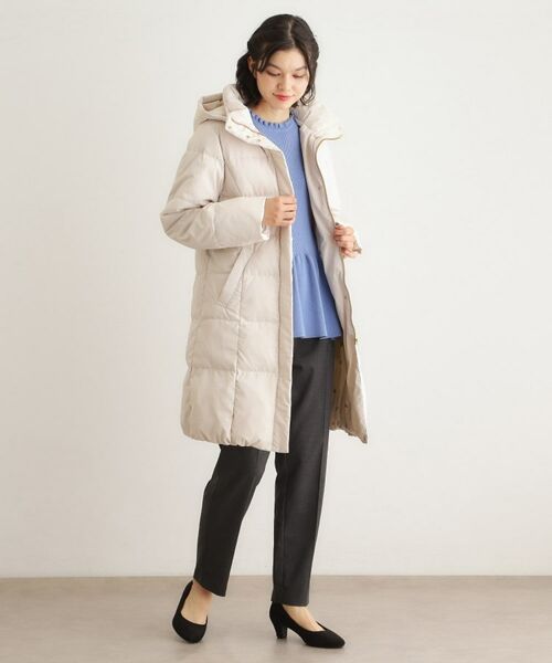 LAURA ASHLEY / ローラ アシュレイ ダウンジャケット・ベスト | 【ダウン使用/同柄アイテムあり】ライリー バタフライズ柄ロングダウンコート | 詳細4