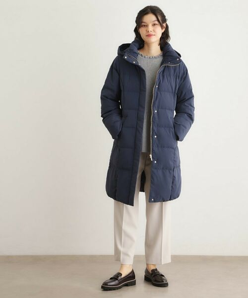 LAURA ASHLEY / ローラ アシュレイ ダウンジャケット・ベスト | 【ダウン使用/同柄アイテムあり】ライリー バタフライズ柄ロングダウンコート | 詳細9