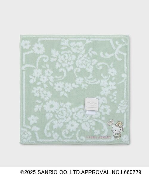 LAURA ASHLEY / ローラ アシュレイ ハンカチ | 【サンリオキャラクターズ コラボ】ハローキティ＆花　タオルハンカチ | 詳細1