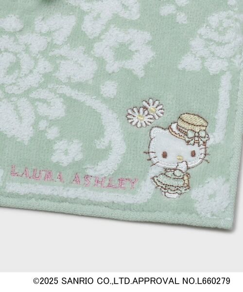LAURA ASHLEY / ローラ アシュレイ ハンカチ | 【サンリオキャラクターズ コラボ】ハローキティ＆花　タオルハンカチ | 詳細5