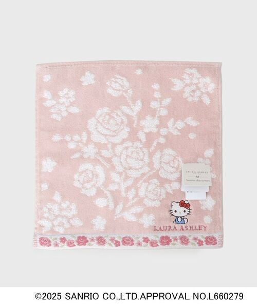 LAURA ASHLEY / ローラ アシュレイ ハンカチ | 【サンリオキャラクターズ コラボ】ハローキティ＆バラ タオルハンカチ | 詳細1
