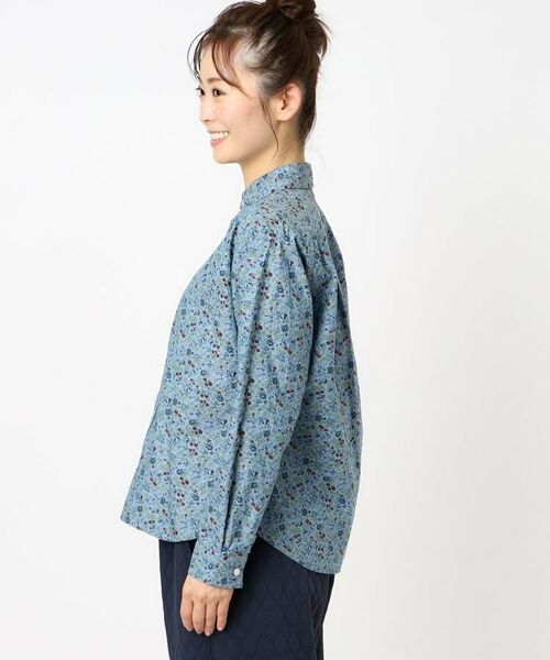 LAURA ASHLEY / ローラ アシュレイ シャツ・ブラウス | 【コットン100％／ワンマイルウエア】ロサ サンクタ柄 ダンガリーブラウス | 詳細2