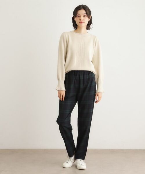 LAURA ASHLEY / ローラ アシュレイ パンツ | 【日本製】カシミヤ混ストレッチパンツ | 詳細6