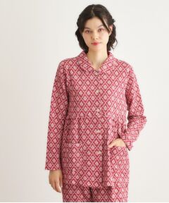 LAURA ASHLEY / ローラ アシュレイ ルームウェア | 中わた入り マリートレリス柄プリント ニットキルトパジャマ