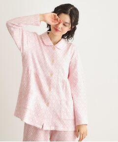 LAURA ASHLEY / ローラ アシュレイ ルームウェア | 中わた入り マリートレリス柄プリント ニットキルトパジャマ