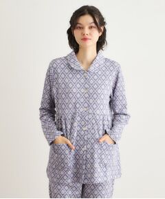 LAURA ASHLEY / ローラ アシュレイ ルームウェア | 中わた入り マリートレリス柄プリント ニットキルトパジャマ