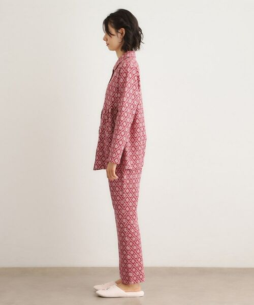 LAURA ASHLEY / ローラ アシュレイ ルームウェア | 中わた入り マリートレリス柄プリント ニットキルトパジャマ | 詳細14