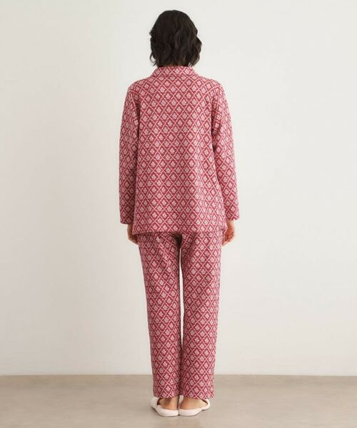 LAURA ASHLEY / ローラ アシュレイ ルームウェア | 中わた入り マリートレリス柄プリント ニットキルトパジャマ | 詳細15