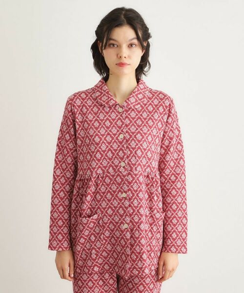 LAURA ASHLEY / ローラ アシュレイ ルームウェア | 中わた入り マリートレリス柄プリント ニットキルトパジャマ | 詳細16