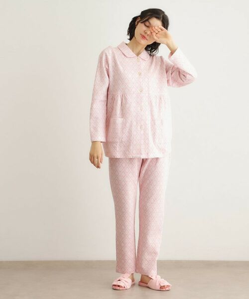 LAURA ASHLEY / ローラ アシュレイ ルームウェア | 中わた入り マリートレリス柄プリント ニットキルトパジャマ | 詳細7