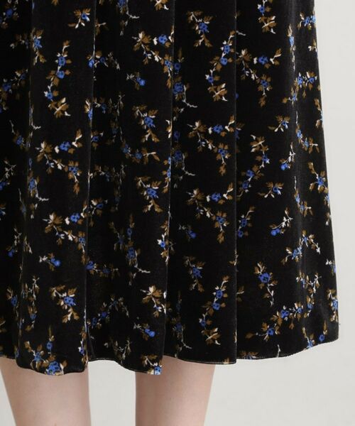 LAURA ASHLEY / ローラ アシュレイ スカート | 【洗える／ウエストゴム／同柄アイテムあり】エラビー スプリッグ柄 ベロアスカート | 詳細10