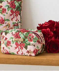 LAURA ASHLEY / ローラ アシュレイ ポーチ | 【ジャカード/ギフトにおすすめ！】メアリーポート ブーケ柄 ポーチ